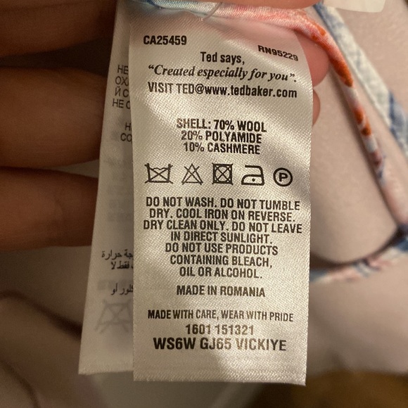 Ted Baker Pink overcoat Size S - Picture 4 of 4